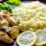 Zesty Greek Lemon Chicken with Savory Flavorful Rice