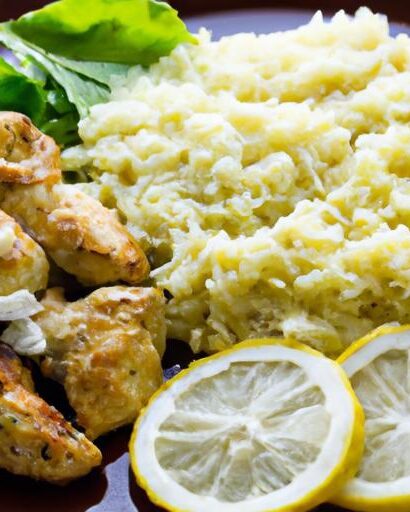 Zesty Greek Lemon Chicken with Savory Flavorful Rice