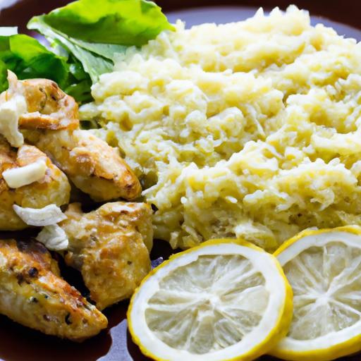 Zesty Greek Lemon Chicken with Savory Flavorful Rice
