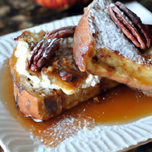Decadent Maple-Glazed Pecan Stuffed French Toast Recipe