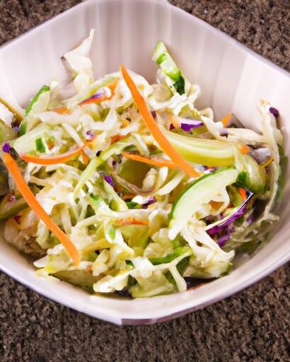 Sweet and Tangy Coleslaw: A Crisp Twist on Classic Salad