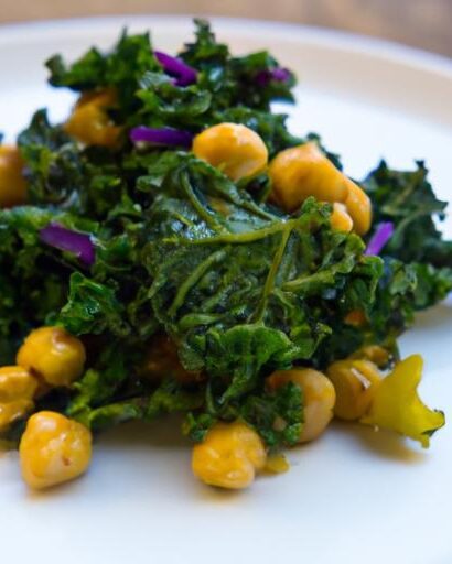 Golden Turmeric Chickpea Scramble with Savory Garlicky Kale