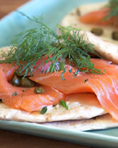 Delightful Smoked Salmon Flatbread with Zesty Dill Cream