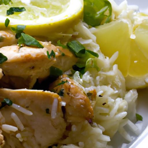 Zesty Greek‍ Lemon ‍Chicken with Savory Flavorful Rice