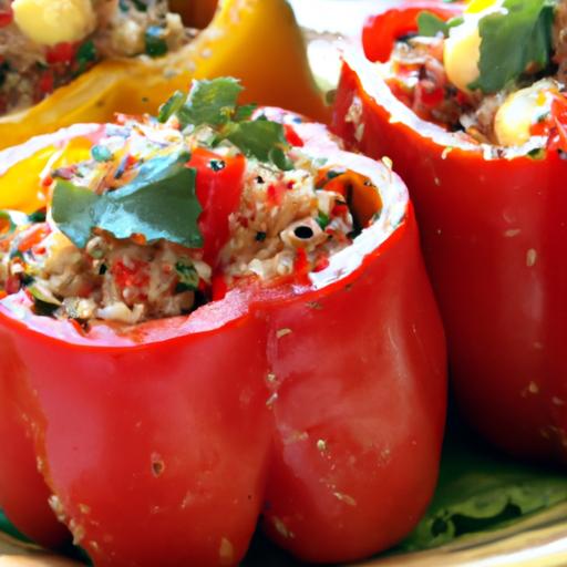 Morning Boost: Quinoa &⁤ Feta Stuffed Breakfast ‍Peppers