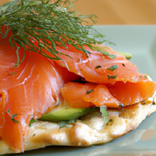 Delightful Smoked Salmon Flatbread with Zesty Dill Cream
