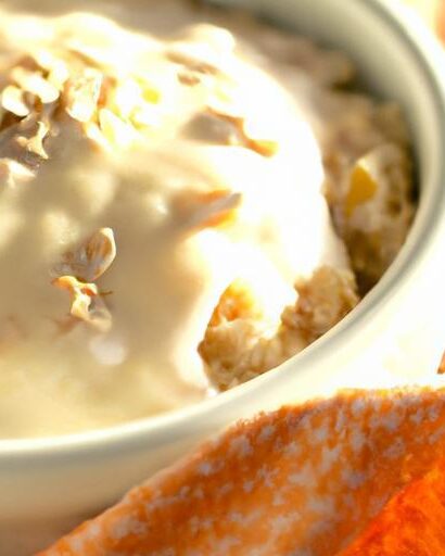 Start Your Day Sweet: Carrot Cake Oatmeal with Cream Cheese Swirl