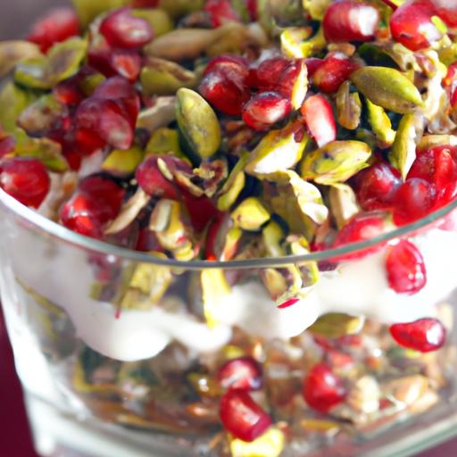 Crunchy⁤ Pistachio & Pomegranate Greek Yogurt ​Parfait Delight