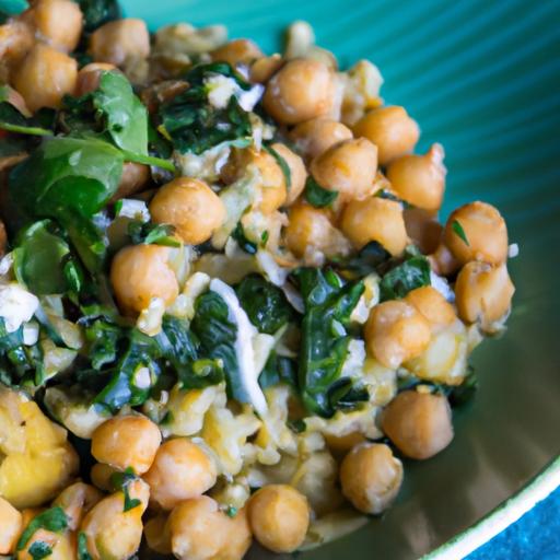 Creamy Coconut Chickpea Curry with Spinach & basmati Bliss