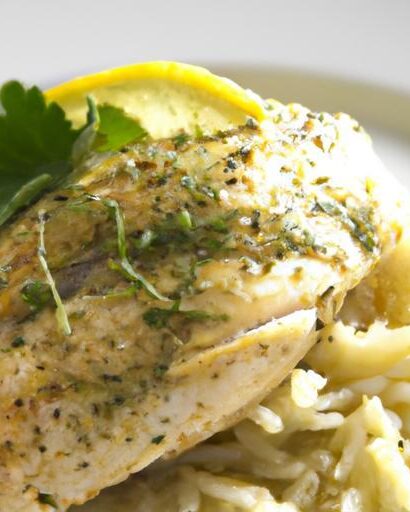 Zesty Lemon Dill Orzo Paired with Perfect Grilled Chicken