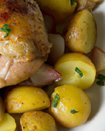 One-Pan Garlic Herb Chicken & Potatoes: Easy Flavor Feast