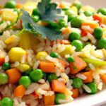 Quick & Easy Freezer Veggie Fried Rice with Peas & Carrots