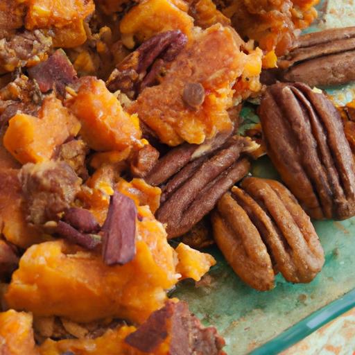 Irresistible‌ Sweet Potato Casserole with Crunchy Pecan Topping