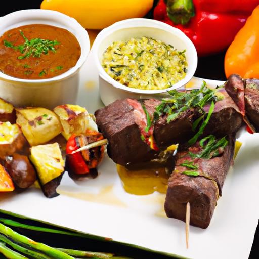 Bold Flavors Unite: Aji Amarillo Steak Skewers & Salsa Criolla