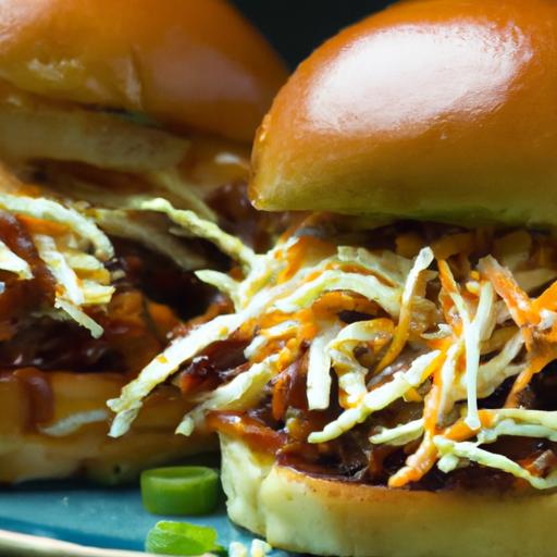 Savory BBQ Pulled Jackfruit Sliders with Creamy Coleslaw