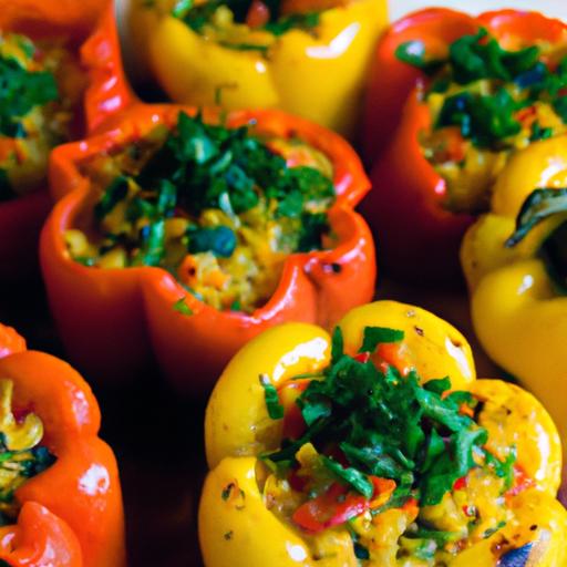 Persian Jeweled Rice-Stuffed Peppers: A Colorful feast