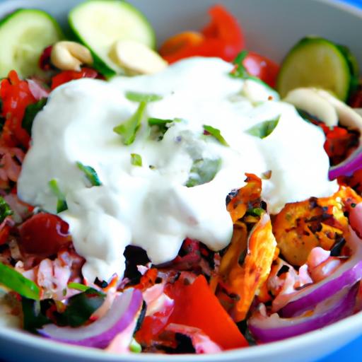 Flavor-Packed Tandoori Chicken Bowls with cooling Raita