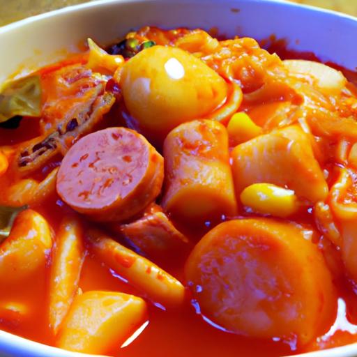 Fiery Korean Army Stew: Budae Jjigae Made Spam-Free