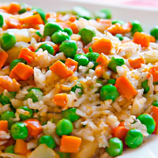 Quick & easy Freezer Veggie Fried Rice with Peas & Carrots