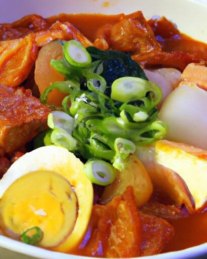 Fiery Korean Army Stew: Budae Jjigae Made Spam-Free