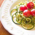 Fresh & Flavorful: Pesto Zucchini Noodles with Cherry Tomatoes