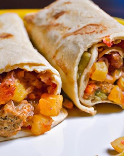 Frozen Breakfast Boost: Turkey Sausage Burritos with Hash Browns