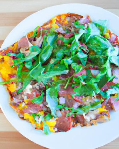 Sunrise Slice: Breakfast Pizza with Soft Eggs & Arugula
