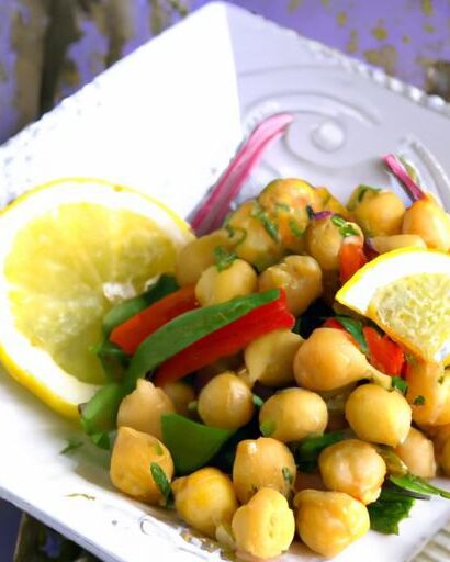 Zesty Mediterranean Chickpea Salad: Fresh Lemon Delight