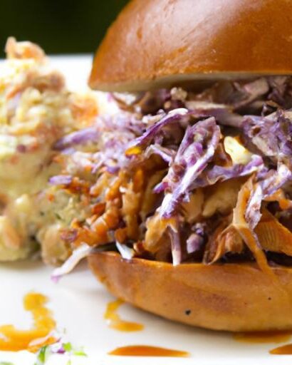 Savory BBQ Pulled Jackfruit Sliders with Creamy Coleslaw