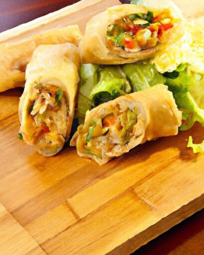Crispy Baked Chicken & Veggie Spring Rolls: A Healthier Twist