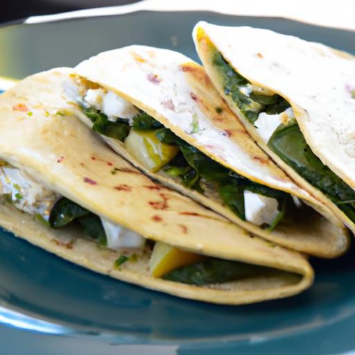 Morning Delight: Savory Spinach & Feta Breakfast Quesadillas
