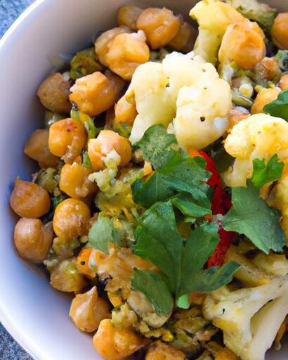 Flavor-Packed Roasted Cauliflower & Chickpea Power Bowl