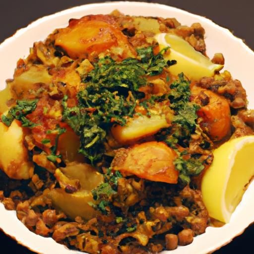Savory Ethiopian Berbere Lentil and Potato Bake Recipe