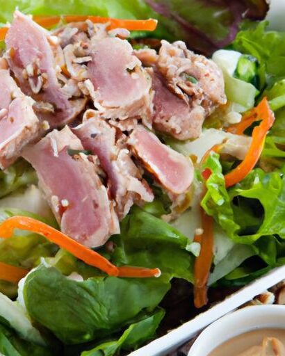 Fresh and Flavorful: Tuna Salad Bowl with Mixed Greens