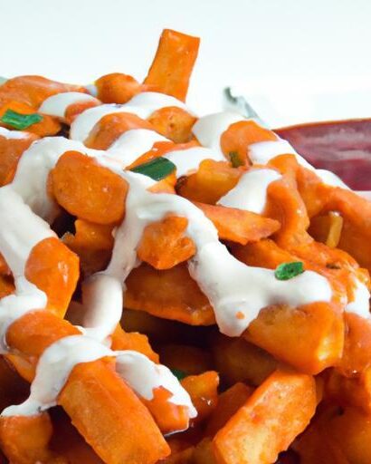 Loaded Indian Tikka Masala Fries with Cooling Raita Twist