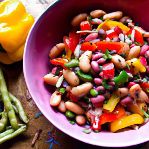 Rainbow Beans Unite: A Colorful Salad Packed with Flavor