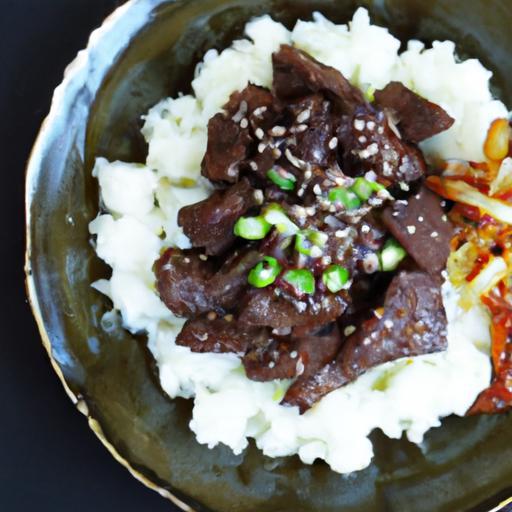 Savor Korean Bulgogi Beef and Kimchi Rice Bowl Delights