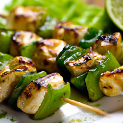 Savor the Zesty Delight of Peruvian Aji Verde Chicken Skewers
