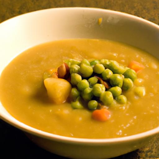 Hearty Vegan split Pea Soup: Comfort in Every Spoonful