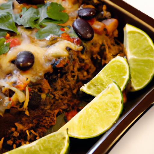 Zesty Chipotle‌ Lime Black Bean & Rice Casserole Delight