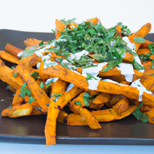 Loaded Indian Tikka Masala Fries with Cooling Raita Twist