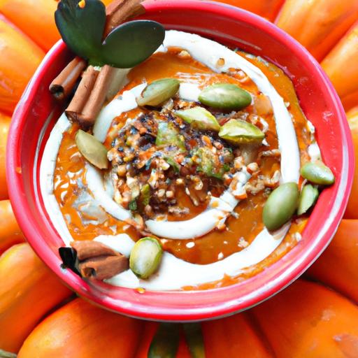 pumpkin Spice Protein Smoothie Bowl: Fall's‌ nutritious ‌Boost
