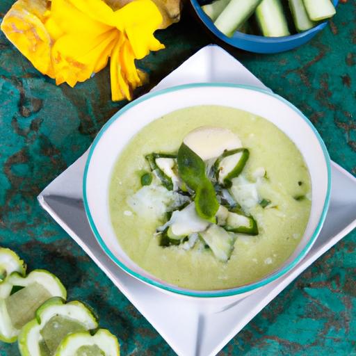 Refreshing honeydew cucumber Gazpacho: A Summer Delight