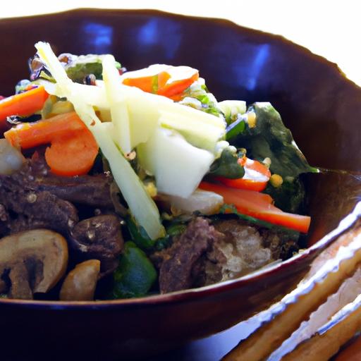 Savor Korean Bulgogi Beef and Kimchi Rice Bowl Delights