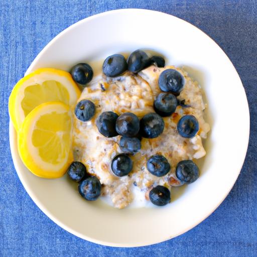 Bright mornings: The Zesty Charm of Lemon Blueberry Oatmeal