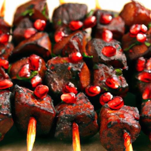 Sweet & Tangy Pomegranate Molasses Breakfast kebabs Delight