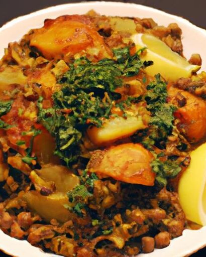 Savory Ethiopian Berbere Lentil and Potato Bake Recipe