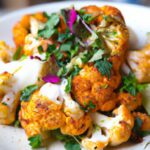 Fiery Harissa Cauliflower with Zesty Lemon Tahini Drizzle