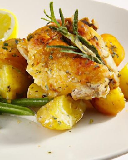Zesty One-Pan Lemon Herb Chicken & Crispy Potatoes Recipe