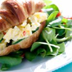 Fluffy Croissant Meets Classic Egg Salad: A Perfect Pairing